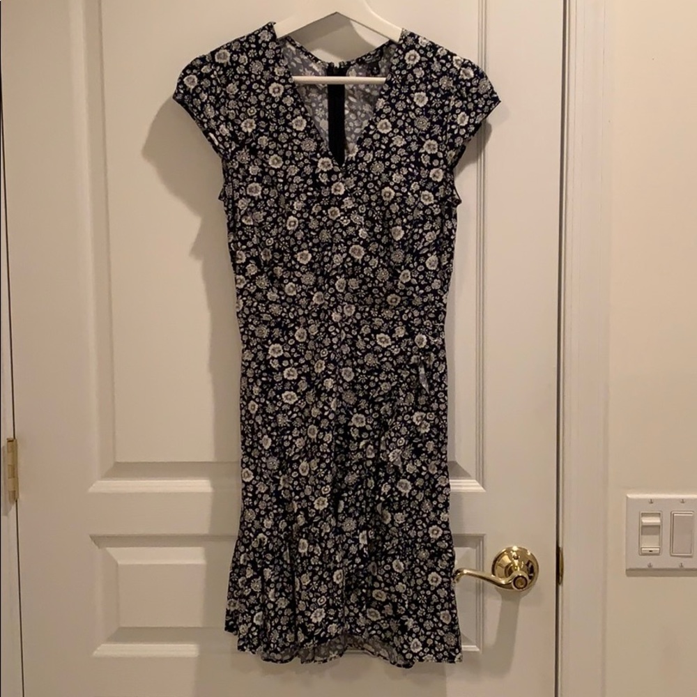 J. Crew Mercantile Floral Dress - Blue